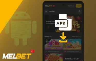 Melbet APK dosyası indiriliyor